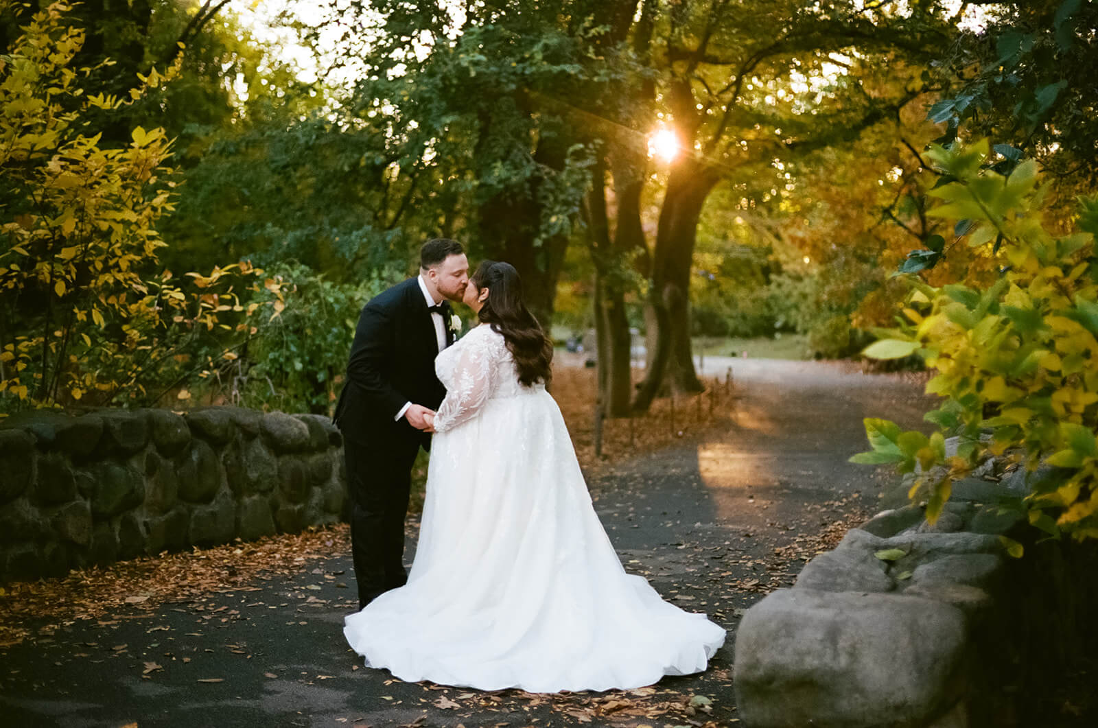 Wedding receptiong at the Palm House at the Brooklyn Botanic Garden. Photo by OkCrowe Photography. 