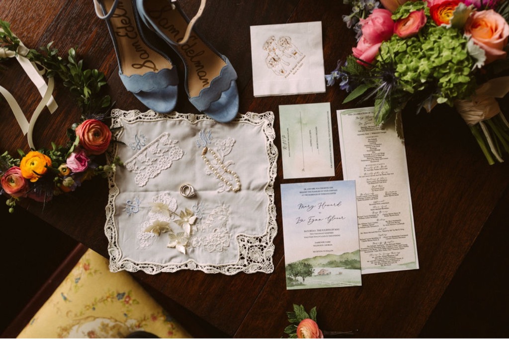 rustic southern wedding day details
