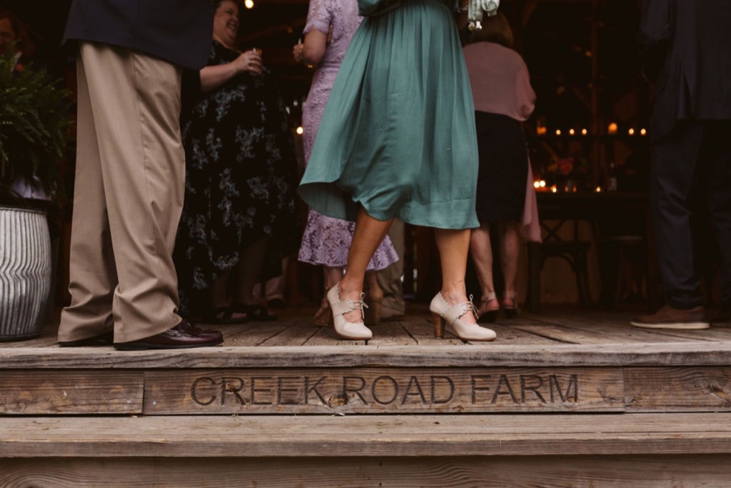 red barn wedding reception