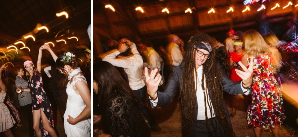 Southern barn wedding reception dances 
