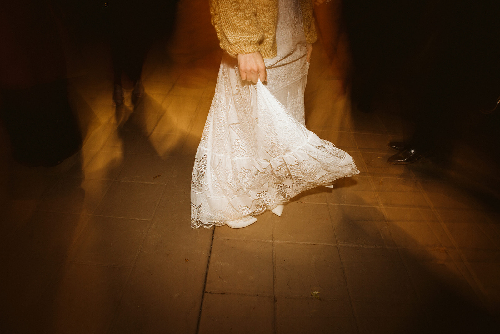 Brides dress twirls on the dance floor during her wedding at the Tennessee Riverplace