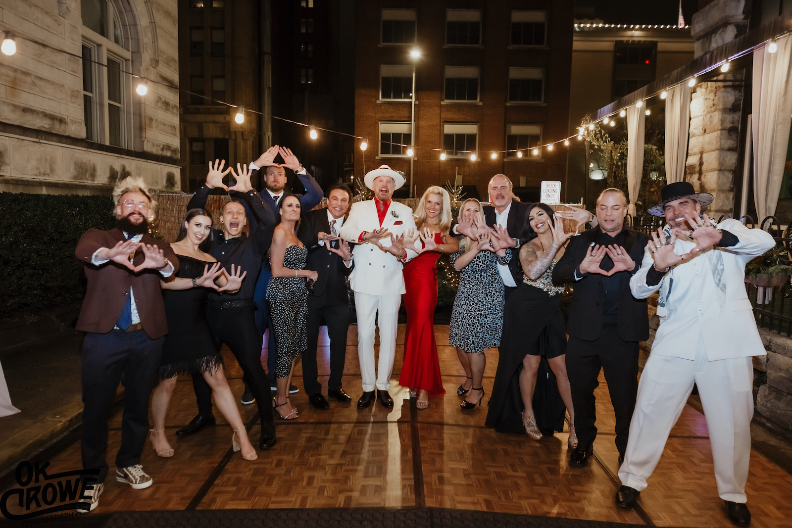wedding guests at The Dwell Hotel in downtown Chattanooga, Tennessee