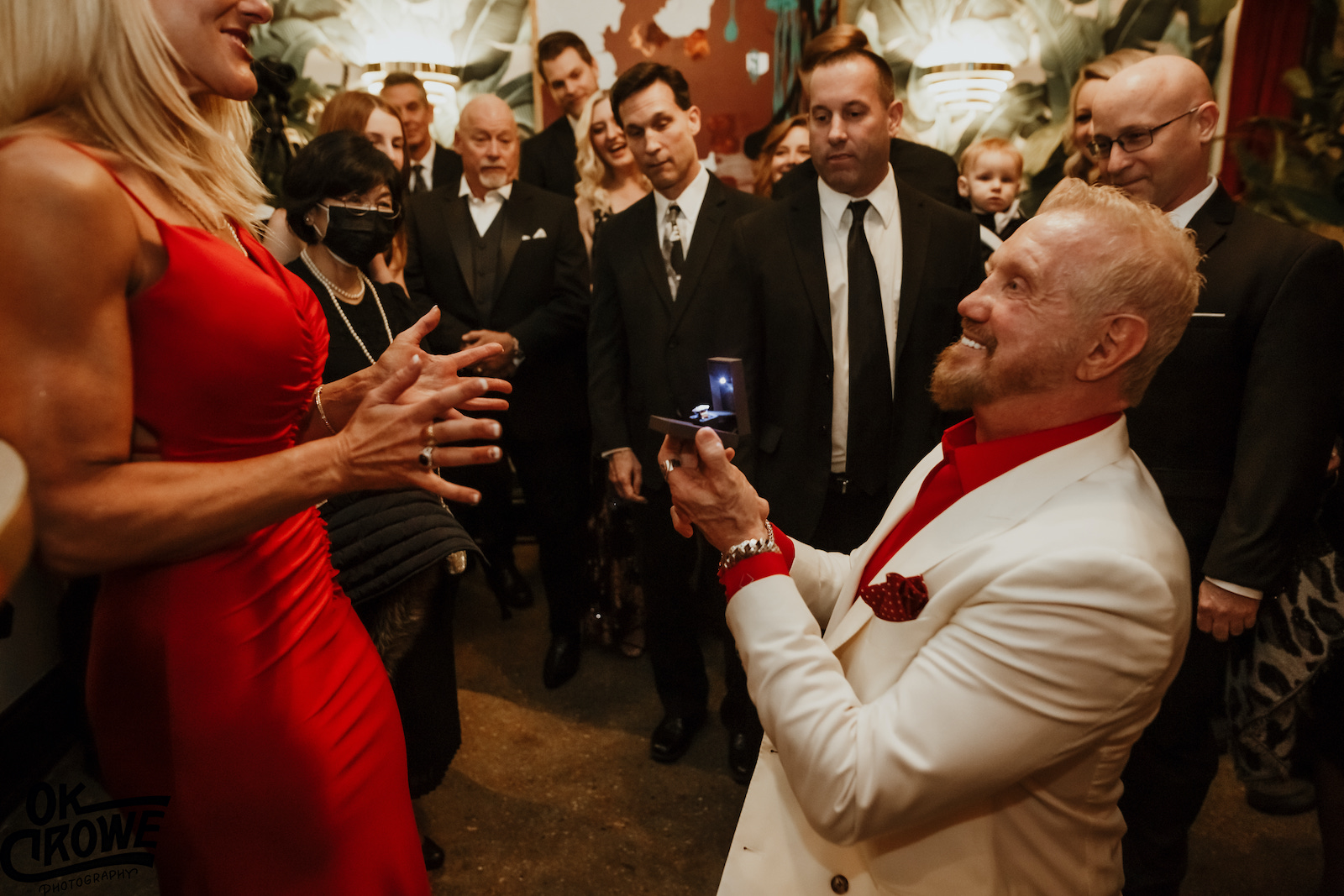 Diamond Dallas Page's surprise wedding proposal to Payge McMahon at The Dwell Hotel in downtown Chattanooga