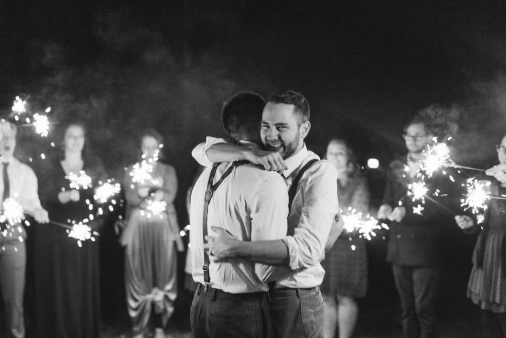 End of the night sparkler photo session at Myers Point. Photo by OkCrowe Photography.