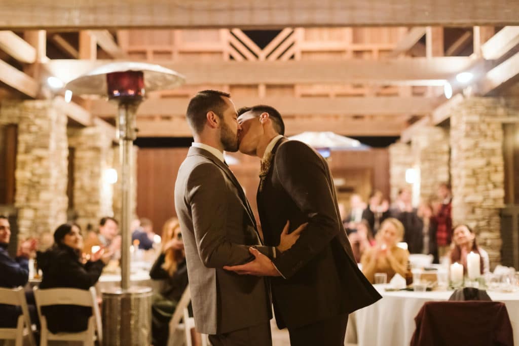 Rustic reception at Myers Point. Photo by OkCrowe Photography.