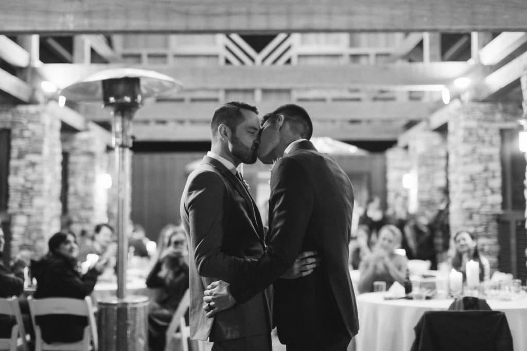 Rustic reception at Myers Point. Photo by OkCrowe Photography.