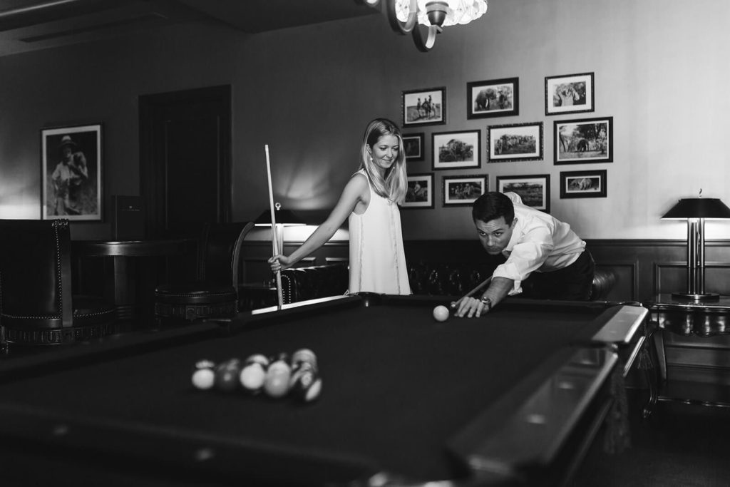 A timeless engagement session at the Read House in Chattanooga. Photo by OkCrowe Photography.