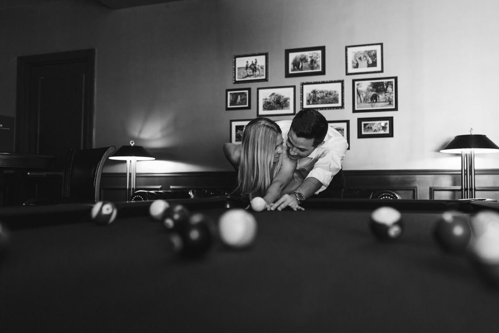 A timeless engagement session at the Read House in Chattanooga. Photo by OkCrowe Photography.