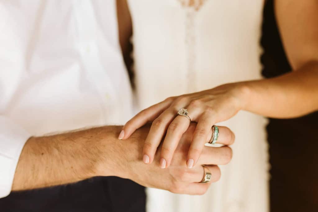 A timeless engagement session at the Read House in Chattanooga. Photo by OkCrowe Photography.