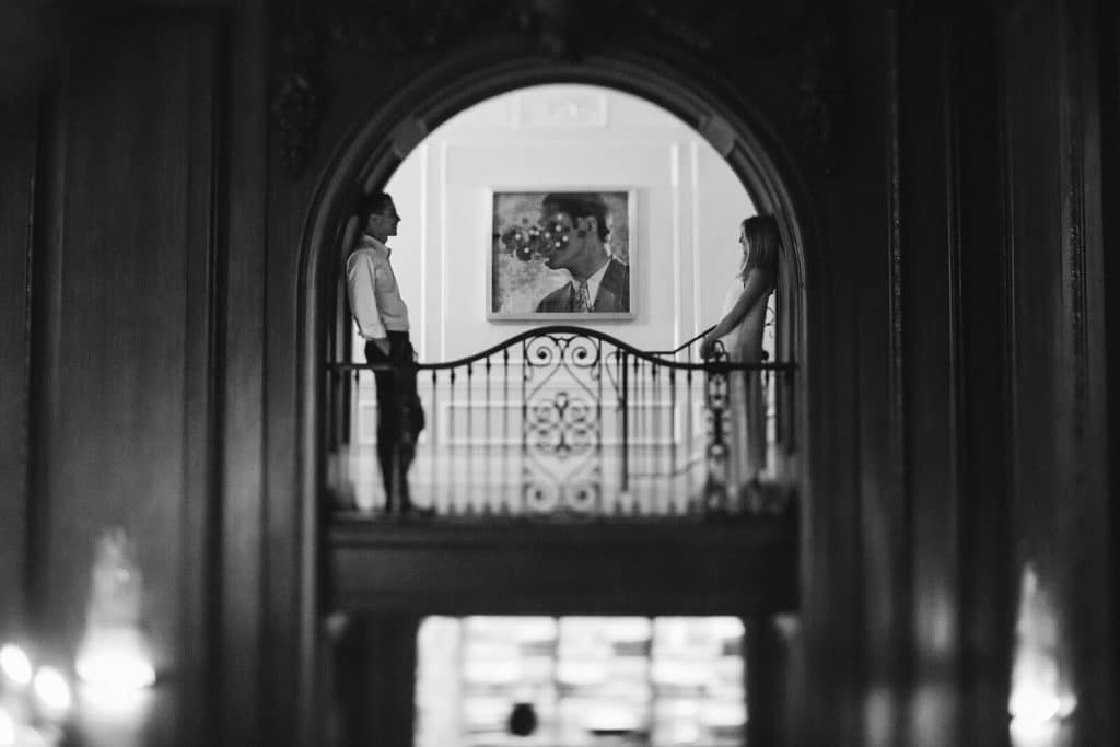 A timeless engagement session at the Read House in Chattanooga. Photo by OkCrowe Photography.