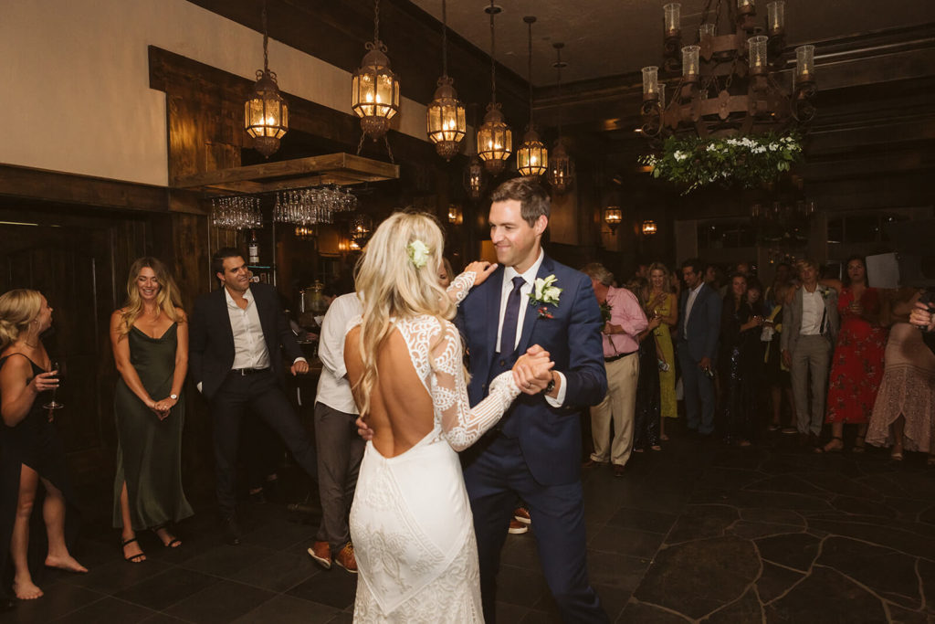 Wedding reception at the Westshore Cafe and Inn. Photo by OkCrowe Photography.