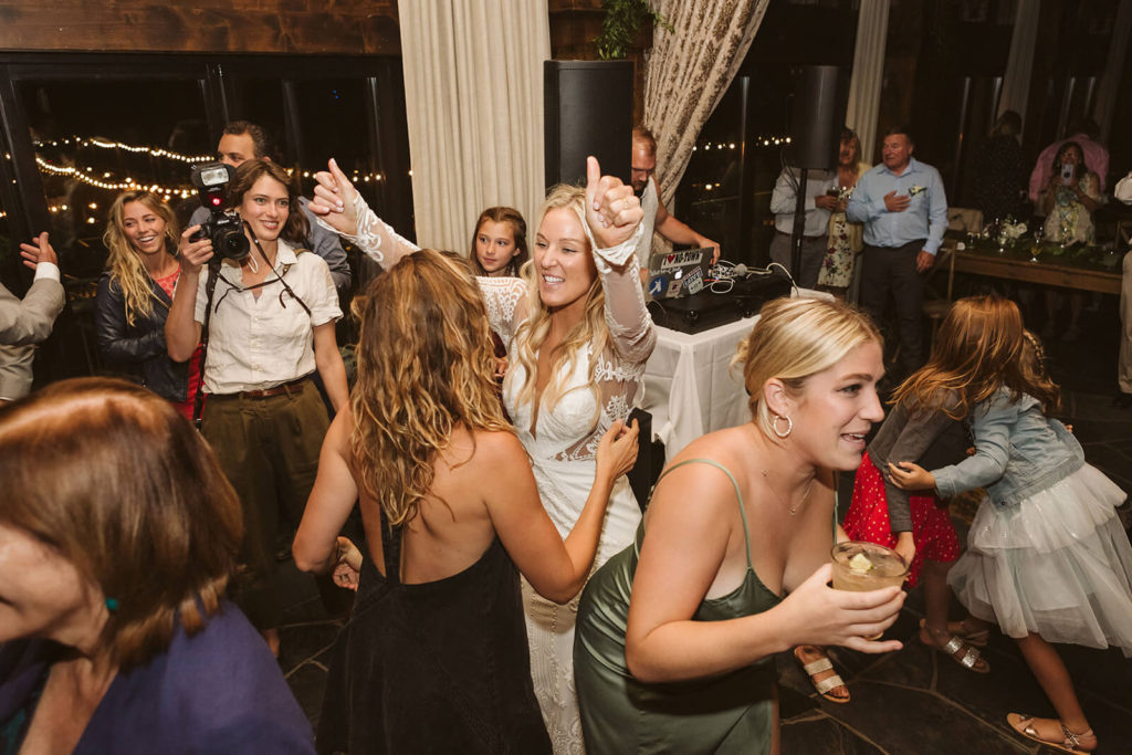 Wedding reception at the Westshore Cafe and Inn. Photo by OkCrowe Photography.