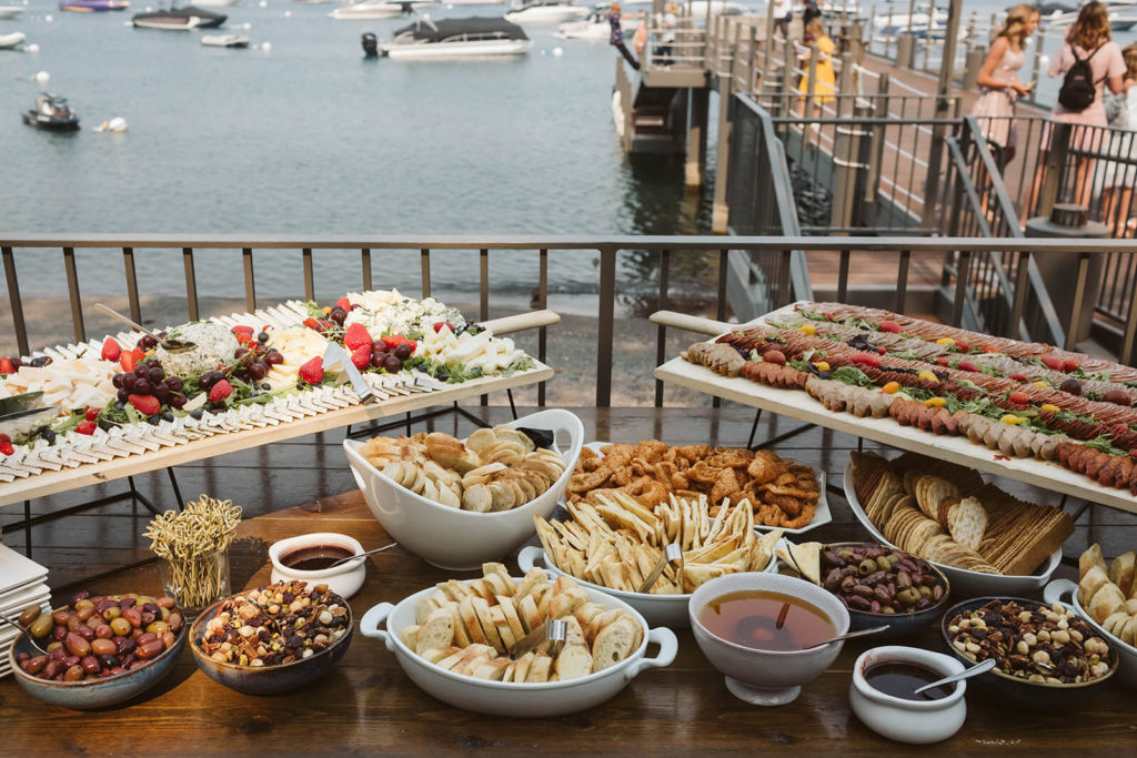 Cocktail hour on the pier at the Westshore Cafe and Inn. Photo by OkCrowe Photography.