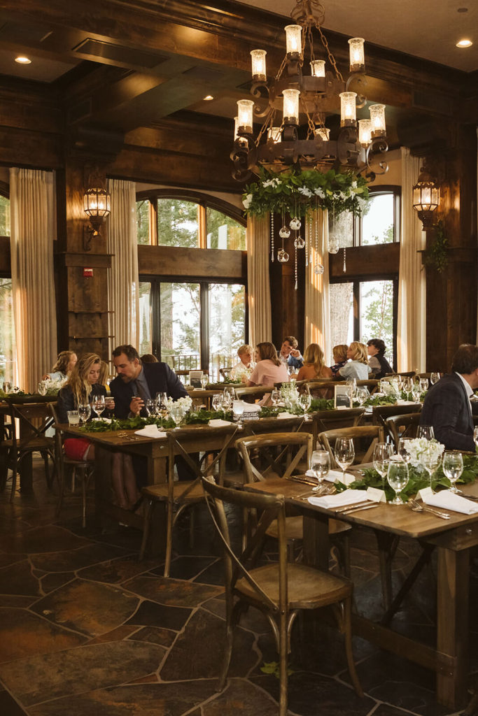 Wedding reception at the Westshore Cafe and Inn. Photo by OkCrowe Photography.