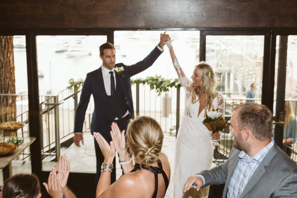 Wedding reception at the Westshore Cafe and Inn. Photo by OkCrowe Photography.