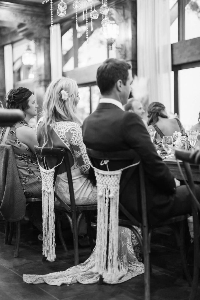 Wedding reception at the Westshore Cafe and Inn. Photo by OkCrowe Photography.