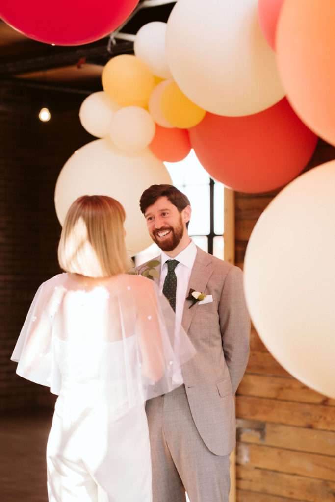 First look at the Turnbull Building in Chattanooga with colorful balloon installation. Photo by OkCrowe Photography.