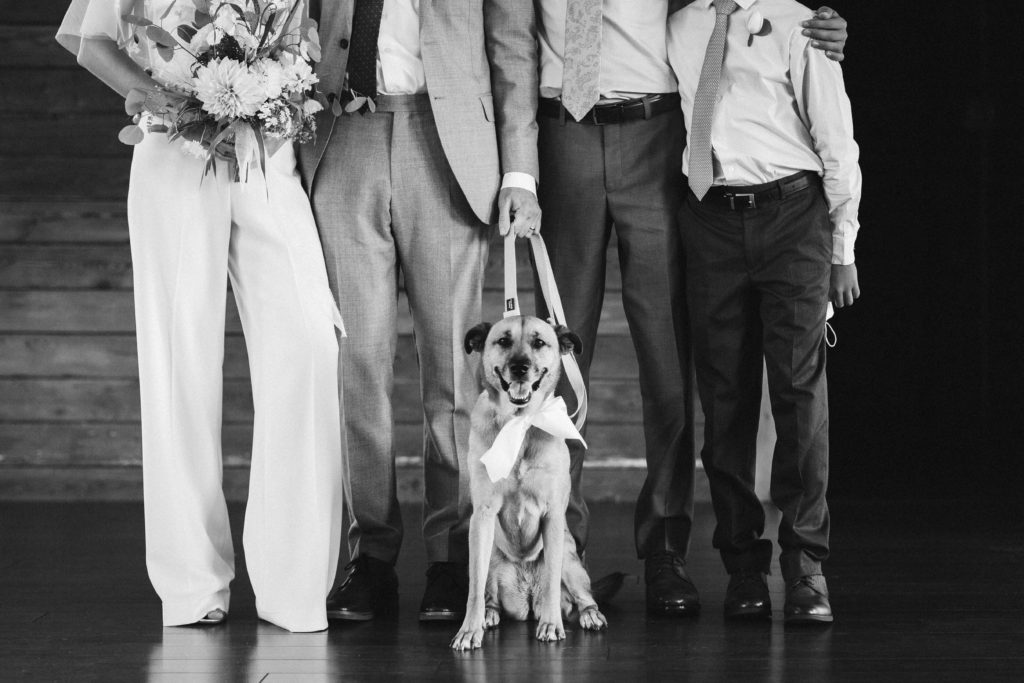 Wedding party portraits at the Turnbull Building in Chattanooga. Photo by OkCrowe Photography.