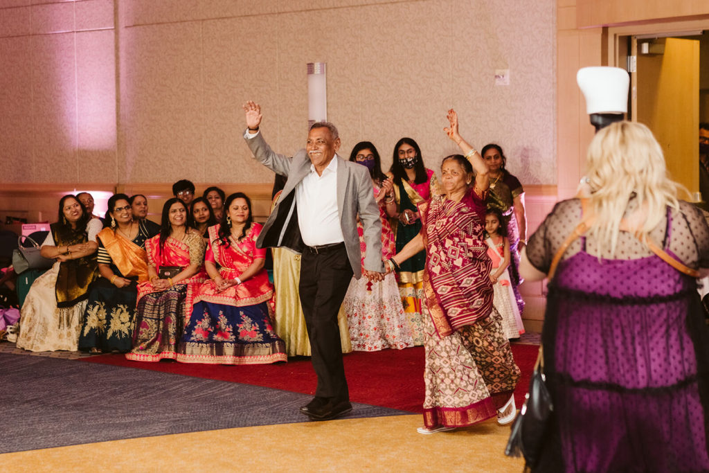 Performances during Sangeet. Photo by OkCrowe Photography.