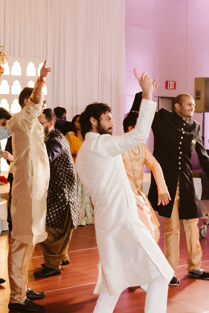 Performances during Sangeet. Photo by OkCrowe Photography.