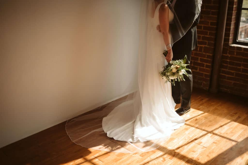 Bride and groom portraits at the Turnbull in Chattanooga. Photo by OkCrowe Photography.