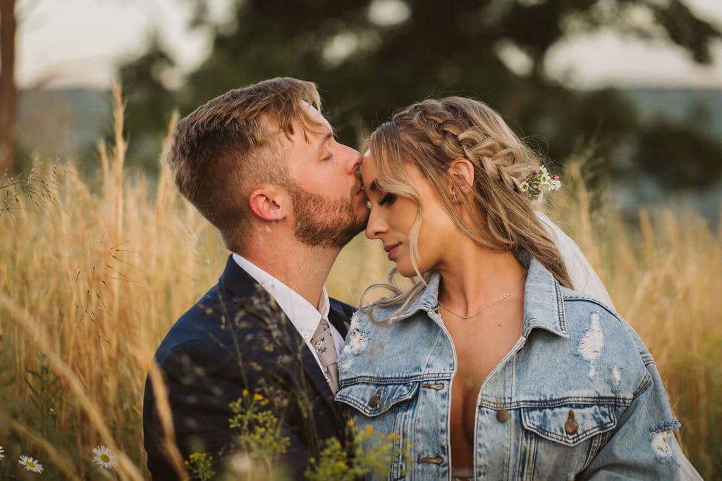 Sunset portraits at the Venue at Lilly Lou's. Photo by OkCrowe Photography.