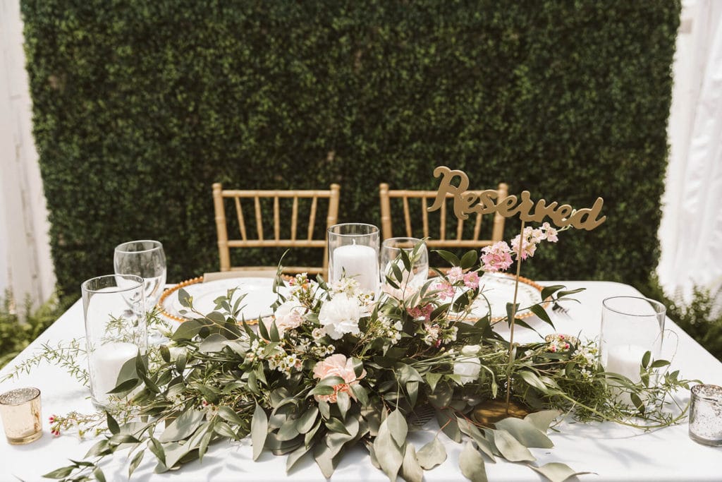 Greenhouse wedding reception at the Venue at Lilly Lou's. Photo by OkCrowe Photography.