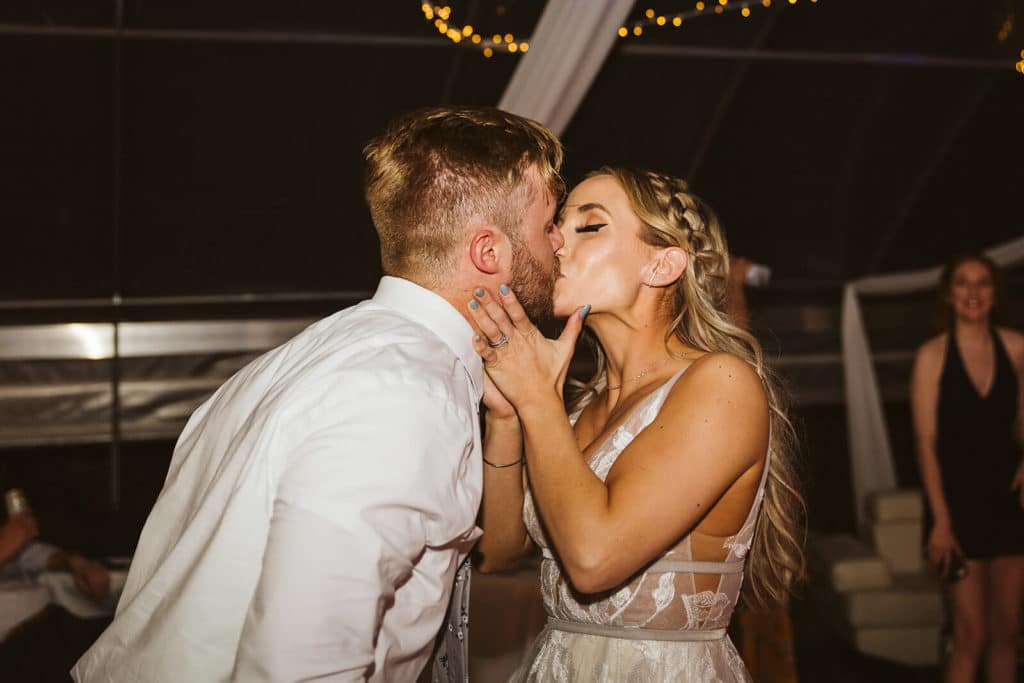 Greenhouse wedding reception at the Venue at Lilly Lou's. Photo by OkCrowe Photography.