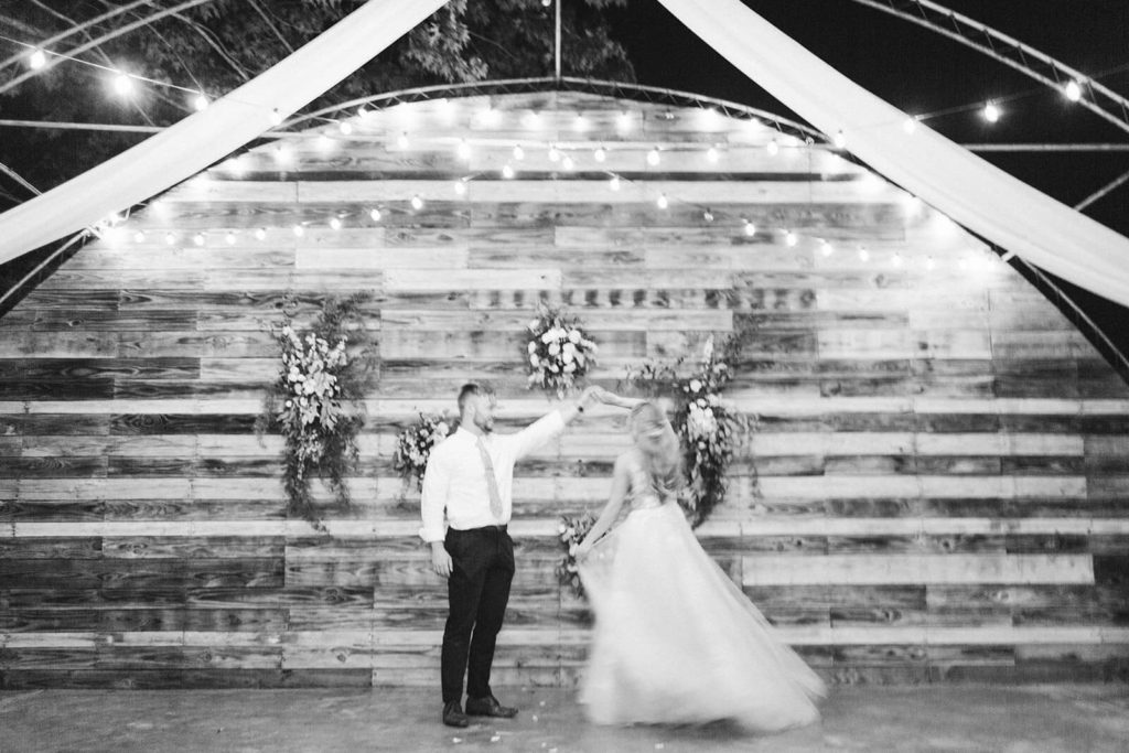 Portraits after dark at the Venue at Lilly Lou's. Photo by OkCrowe Photography.