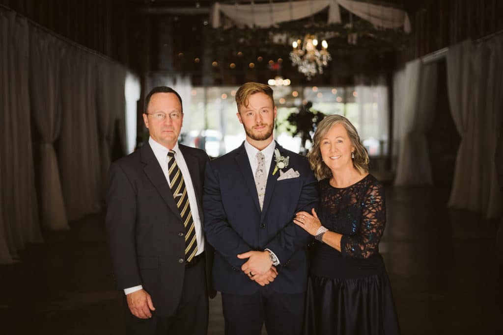 Friends and family portraits at the Venue at Lilly Lou's. Photo by OkCrowe Photography.