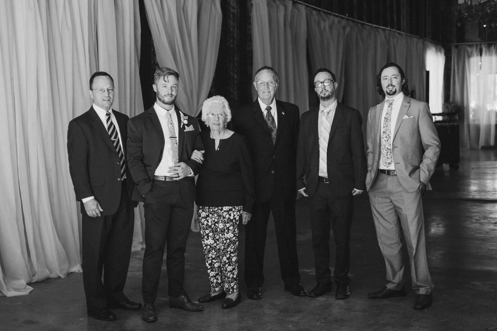 Friends and family portraits at the Venue at Lilly Lou's. Photo by OkCrowe Photography.