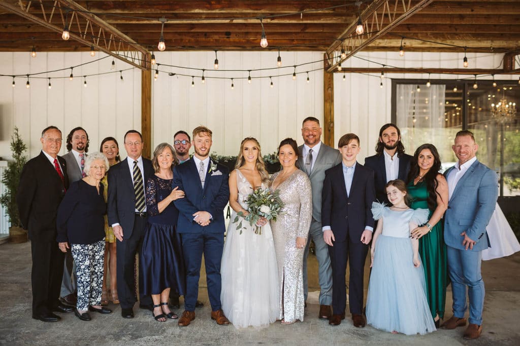 Friends and family portraits at the Venue at Lilly Lou's. Photo by OkCrowe Photography.