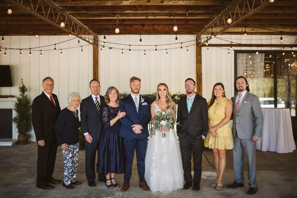 Friends and family portraits at the Venue at Lilly Lou's. Photo by OkCrowe Photography.