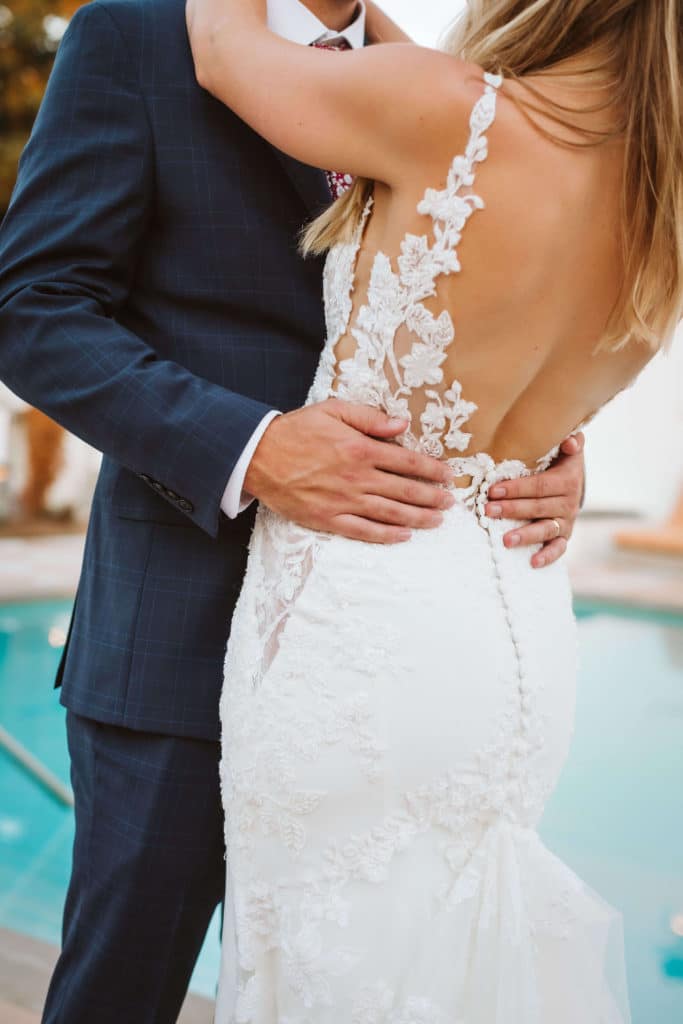 Newlywed portraits at the Common House in Chattanooga. Photo by OkCrowe Photography.