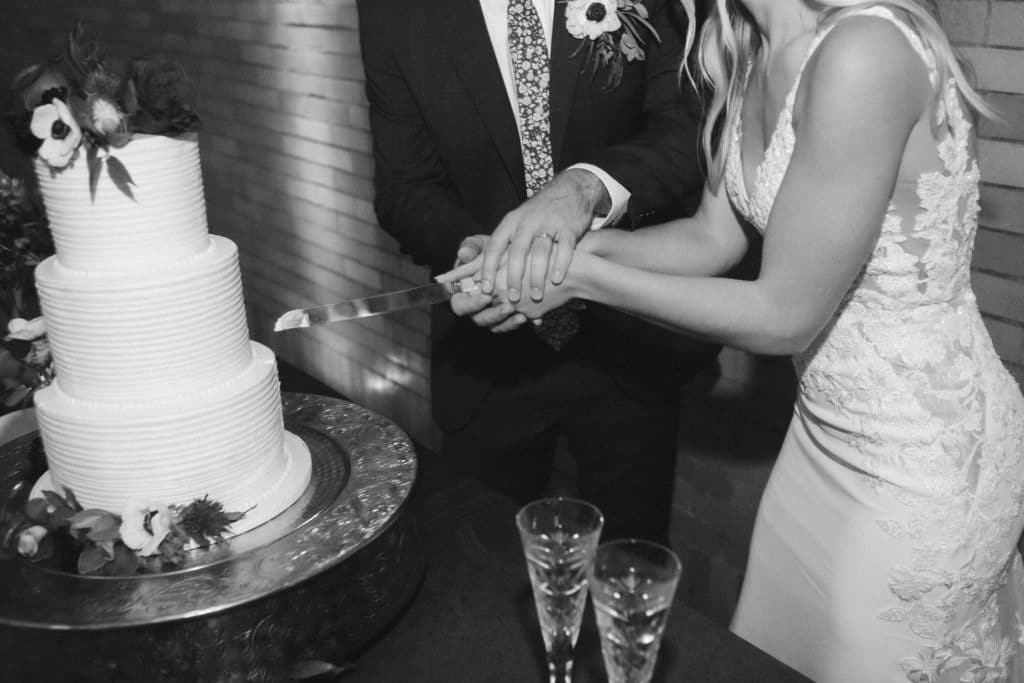 Wedding reception at the Common House in Chattanooga. Photo by OkCrowe Photography.