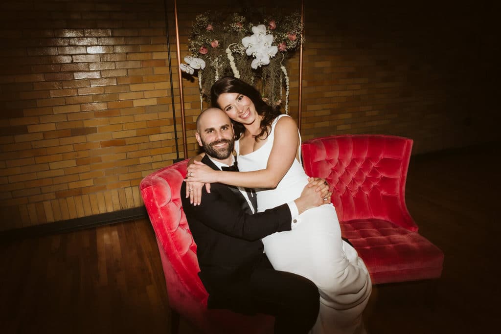 Wedding reception in the Common House in Chattanooga. Photo by OkCrowe Photography.