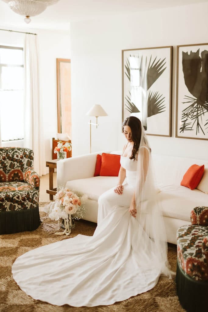 Bride portraits at the Common House in Chattanooga. Photo by OkCrowe Photography.