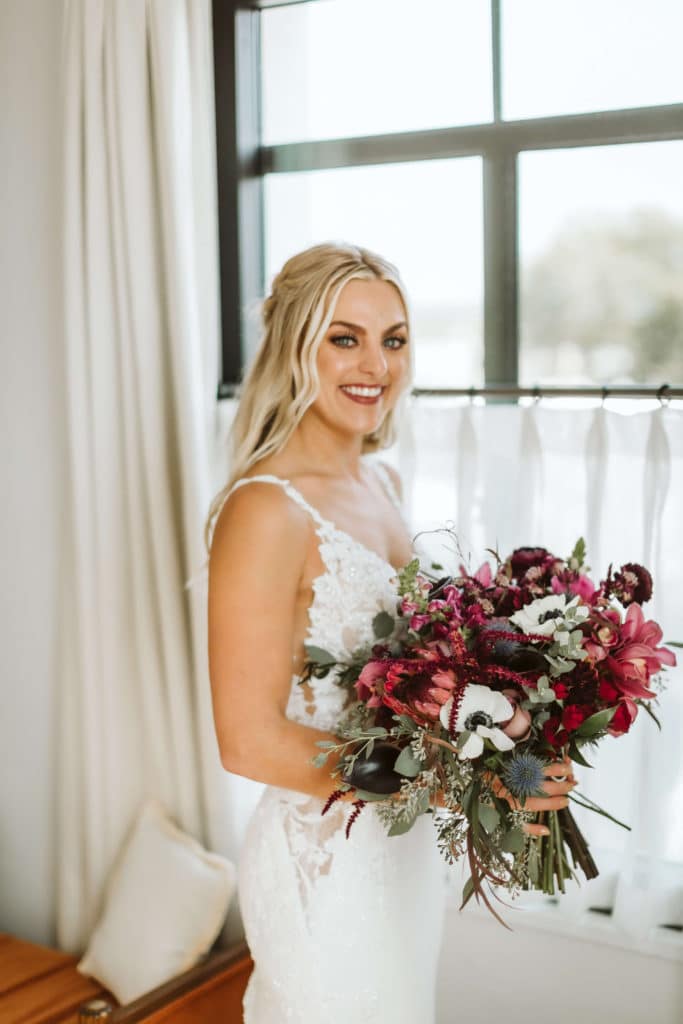 Bride portraits at the Common House in Chattanooga. Photo by OkCrowe Photography.