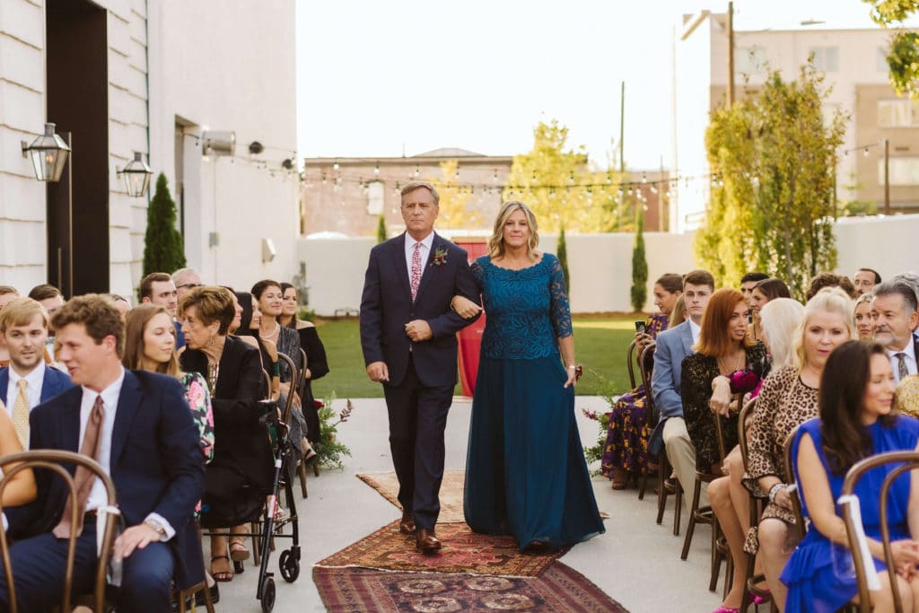 Wedding ceremony at the Common House in Chattanooga. Photo by OkCrowe Photography.