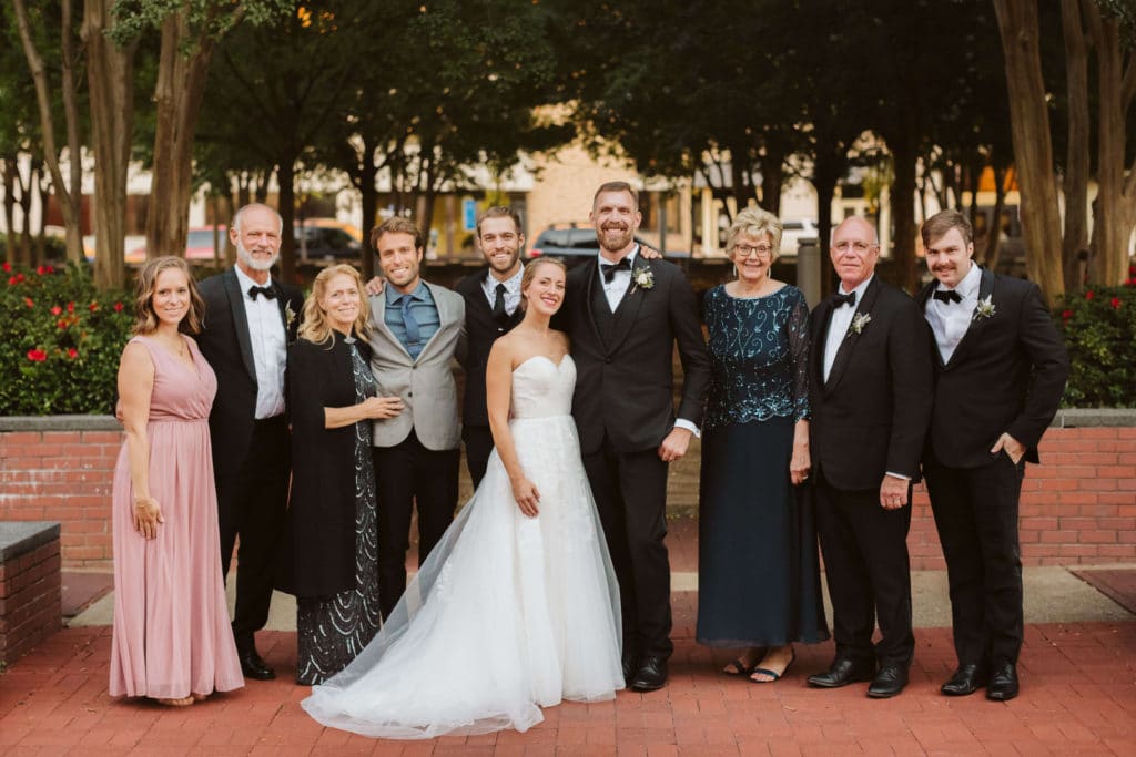 Family and friends portraits at the Basilica of Saints Peter and Paul. Photo by OkCrowe Photography.