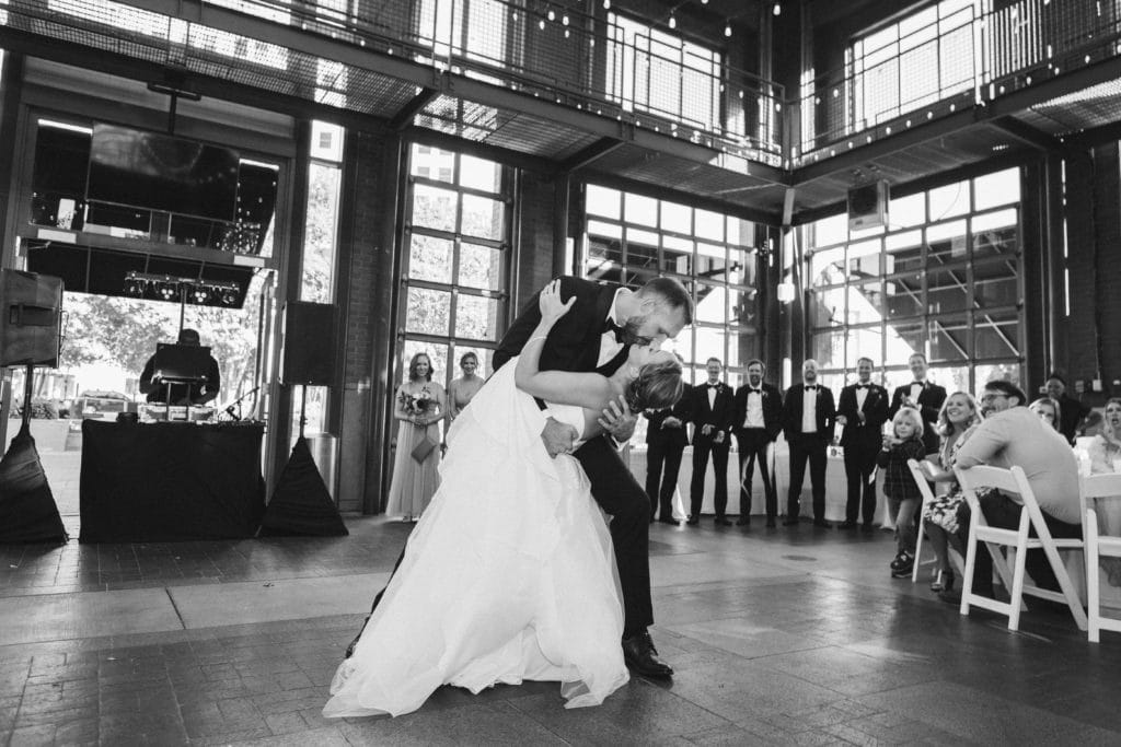 Reception at the Waterhouse Pavilion. Photo by OkCrowe Photography.