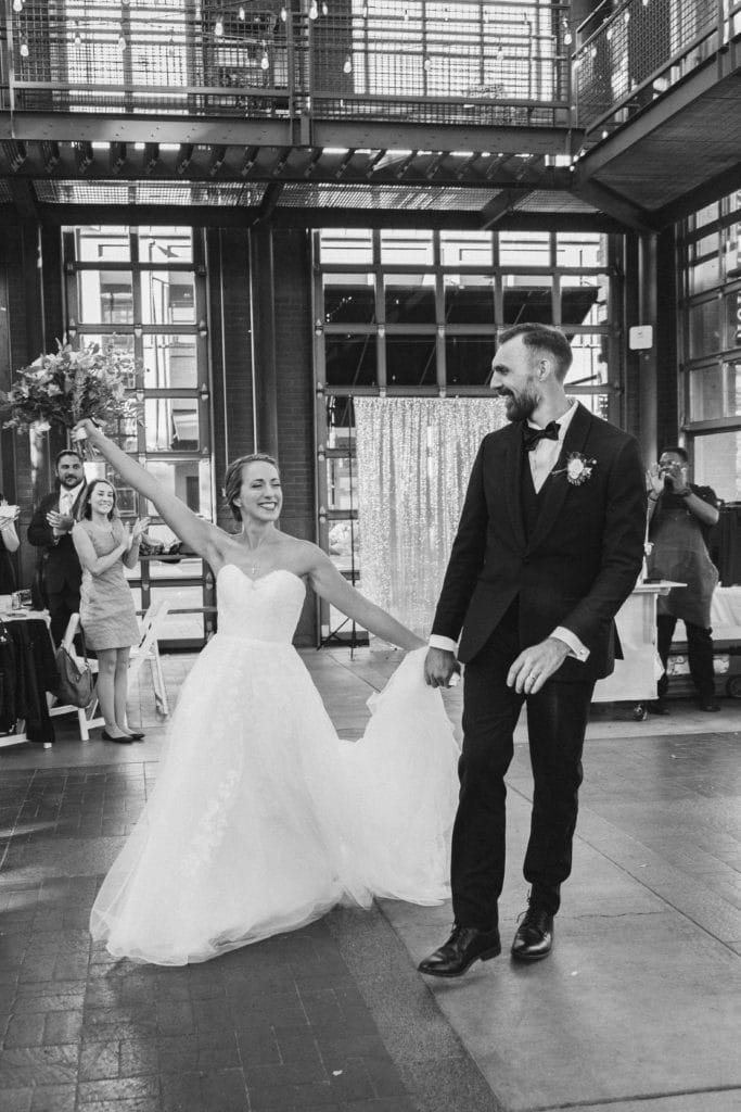 Reception at the Waterhouse Pavilion. Photo by OkCrowe Photography.