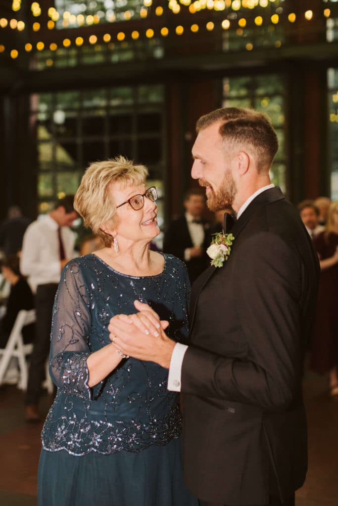 Reception at the Waterhouse Pavilion. Photo by OkCrowe Photography.