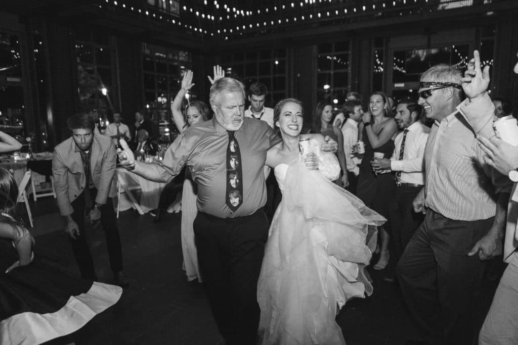 Reception at the Waterhouse Pavilion. Photo by OkCrowe Photography.