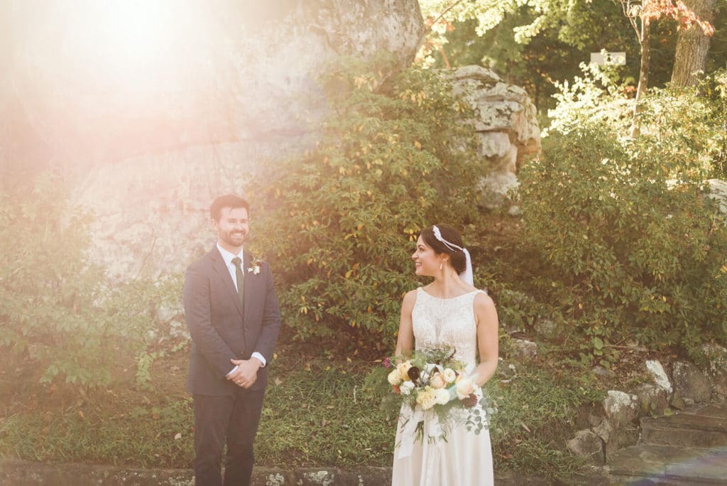 Bride and groom portraits at the Lookout Mountain Club. Photo by OkCrowe Photography.