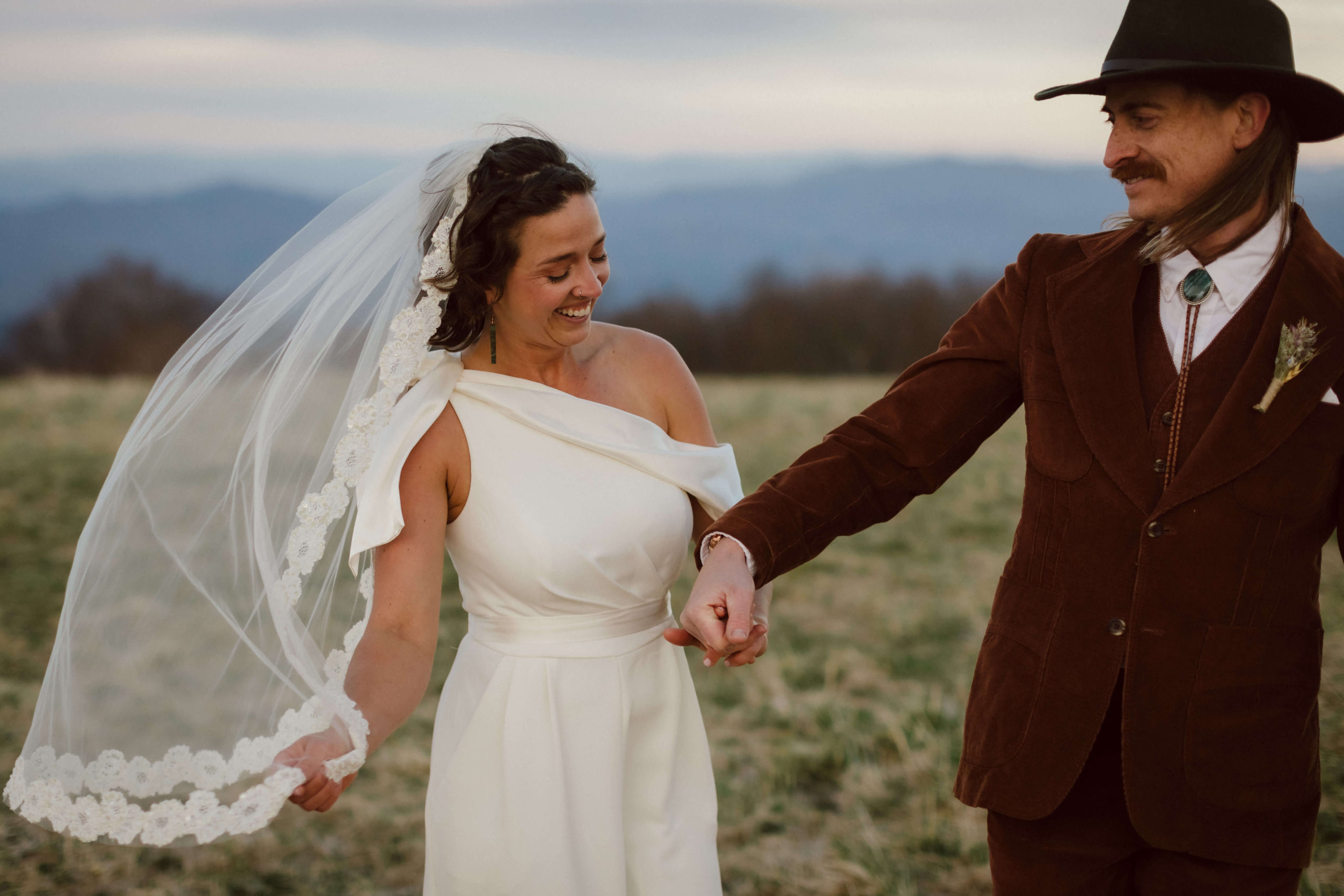 Striking And Simple Elopement Shoot