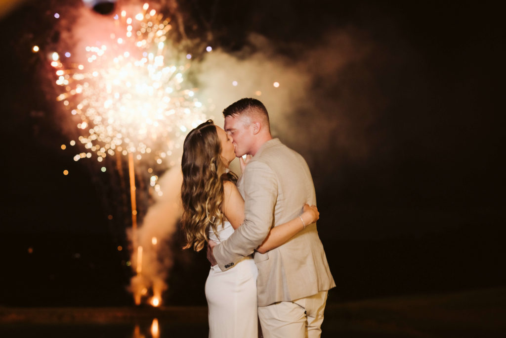 Sparklers and fireworks display at Howe Farms. Photo by OkCrowe Photography.