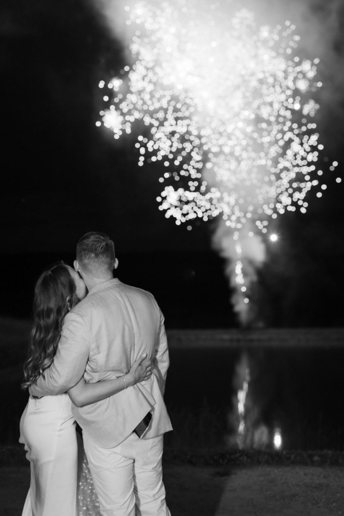 Sparklers and fireworks display at Howe Farms. Photo by OkCrowe Photography.