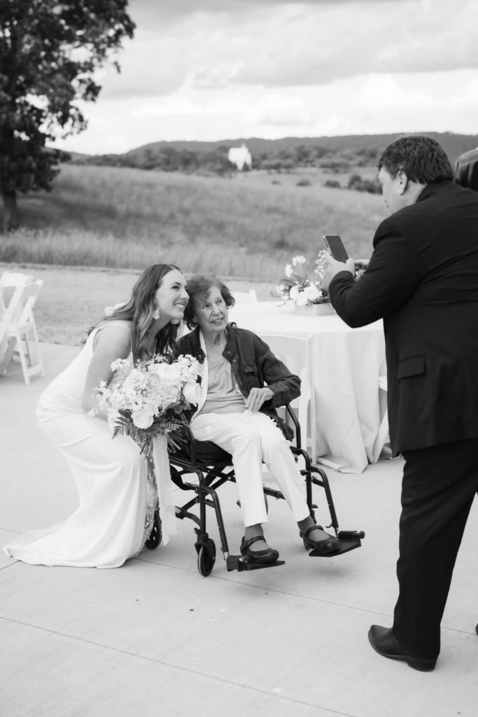 Wedding anniversary reception on the Highlands Chapel Patio at Howe Farms. Photo by OkCrowe Photography.