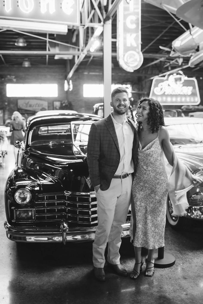 Rehearsal dinner photography coverage at the Coker Tire Museum in Chattanooga. Photo by OkCrowe Photography.